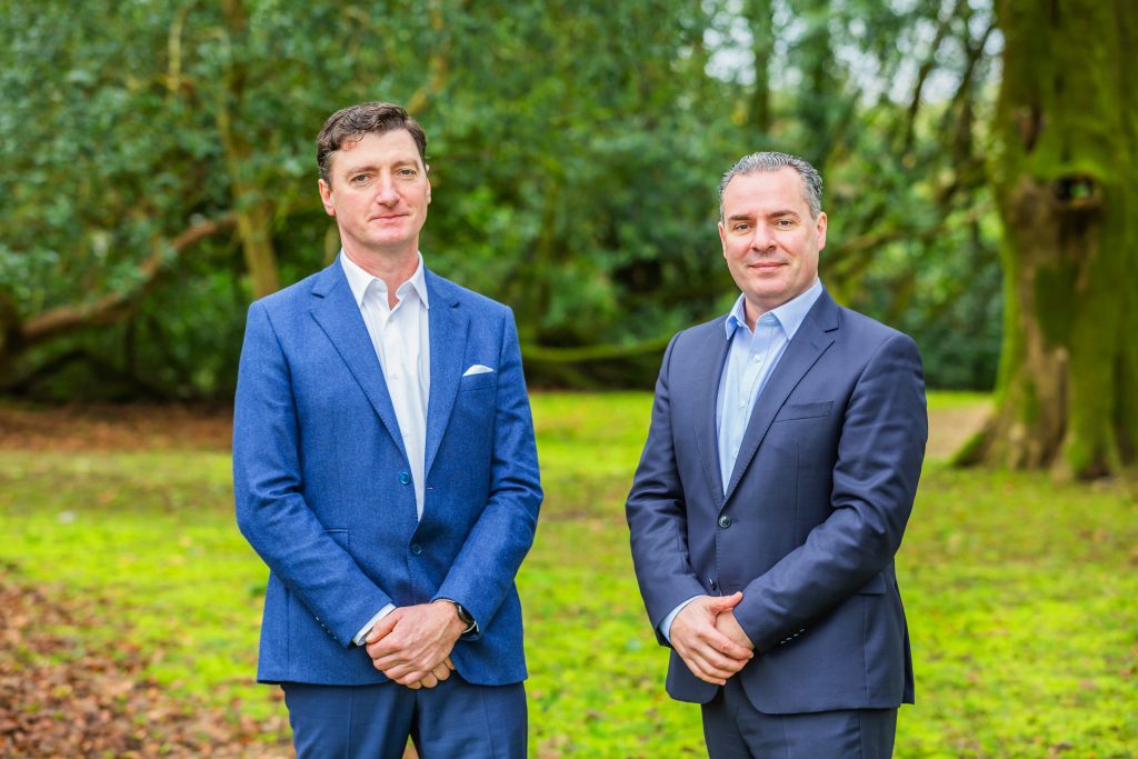 Carbery Group Chairman, Cormac O'Keeffe alongside CEO, Jason Hawkins